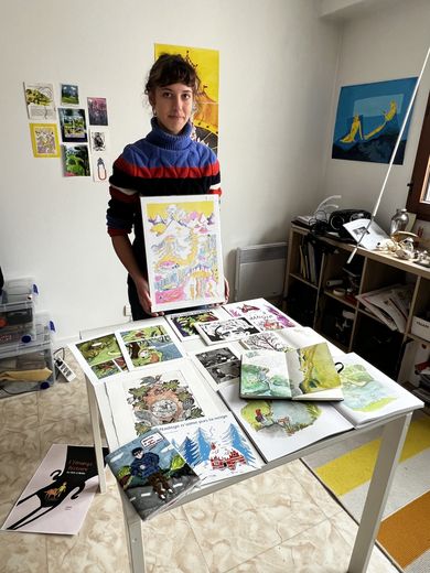 , &laquo;&nbsp;Je dessine depuis toujours&nbsp;&raquo; : Natacha Decroix, Millavoise install&eacute;e &agrave; Paris, s&rsquo;est illustr&eacute;e au march&eacute; des pays de l&rsquo;Aveyron