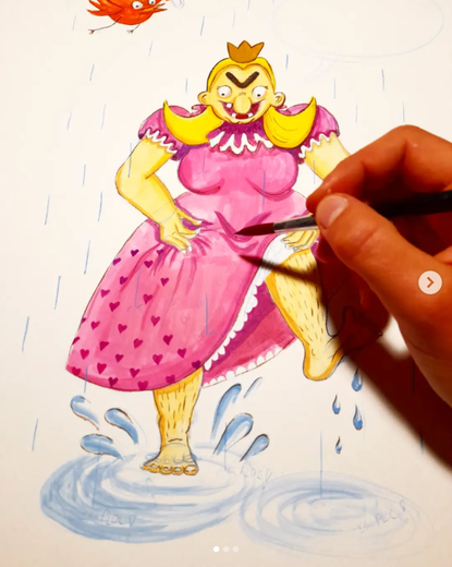 La princesse Immondine, un personnage cr&eacute;&eacute; par Natacha Decroix.