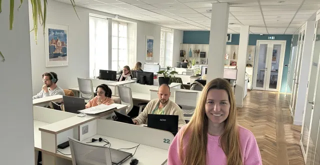 photo camille barill&eacute;, associ&eacute;e de la gare coworking. &copy; ouest-france 