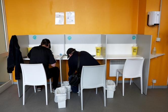 Site d’injection supervisée Argos (salle de consommation à moindre risque, SCMR), à Strasbourg, le 4 juin 2025.
